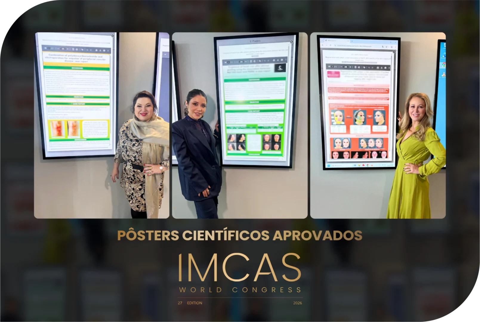 Suprema MED - IMCAS Paris 2026: Três médicas, três pôsteres científicos aprovados, dois produtos regenerativos.